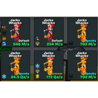 Jacko Whacko x18 Bundle Steal The Brainrot 
