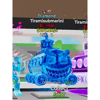 Diamond Tiramisubmarini Steal The Brainrot