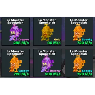 La Monster Spookalah x24 Bundle Steal The Brainrot 