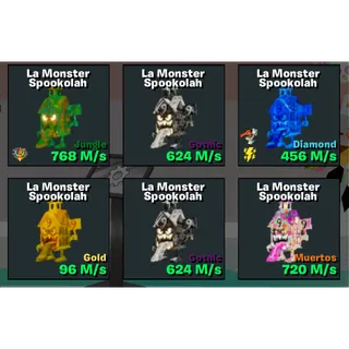 La Monster Spookolah Bundle x12 Steal The Brainrot 
