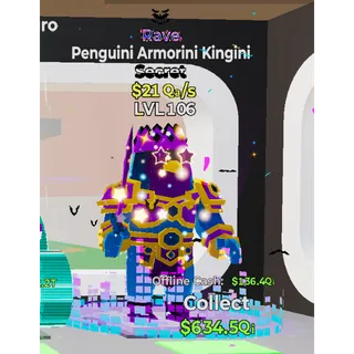 Rave Penguini Armorini Kingini Steal The Brainrot 