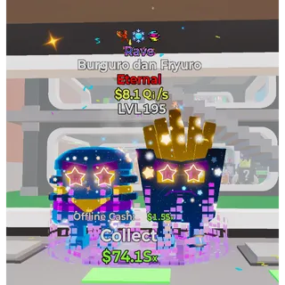 Rave Burguro dan Fryuro Steal The Brainrot 