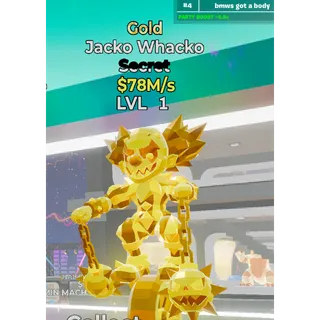 Gold Jacko Whacko Steal The Brainrot