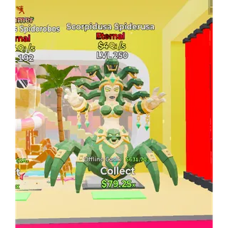 Scorpidusa Spiderusa Steal The Brainrot Max Level 250
