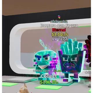 Halloween Burguro dan Fryuro Steal The Brainrot Steal The Brainrot