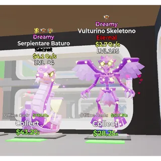 x2 Dreamy Bundle Serpientare Baturo Vulturino Skeletono Steal The Brainrot 