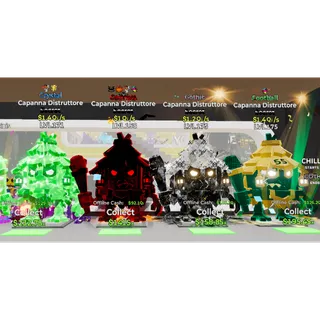 Capanna Distruttore Steal The Brainrot x4