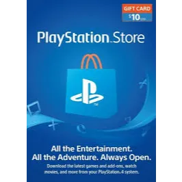 $10.00 USD PlayStation Store