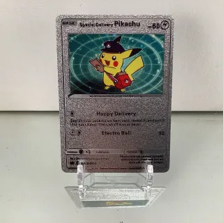 Special Delivery Pikachu Silver Proxy Card