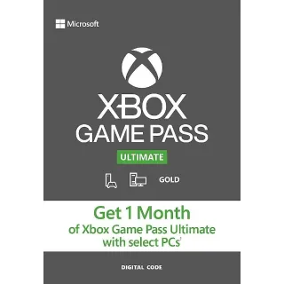 NEW SUBSCRIBERS ONLY - USA XBOX Game Pass Ultimate 1 Month Live Gold Membership