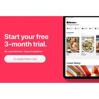 Apple News+ USA - 3 Months for New Customers or 2 Month Returning CODE