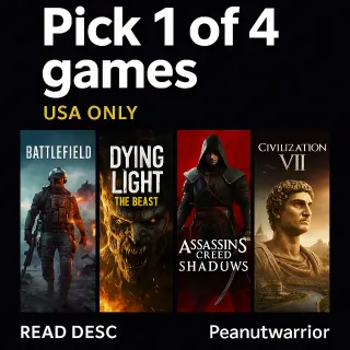 READ DESC: Intel Pick 1 Bundle - Battlefield 6, Dying Light: The Beast, Assassin Creed: Shadows, or Civilization 7 + Extras