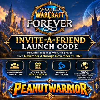 World of Warcraft: Forever Invite A Friend Launch Code | Global Battle.net | Nov 4 to 11