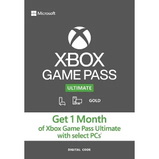 NEW SUBSCRIBERS ONLY - USA XBOX Game Pass Ultimate 1 Month Live Gold Membership