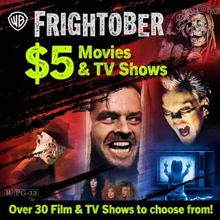 Frightober $5 film and TV Shows