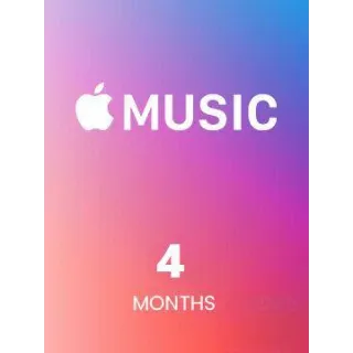 New Users Apple Music 4 months free