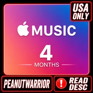 NEW USA USERS ONLY - APPLE MUSIC 3–4 MONTH TRIAL (READ DESC)