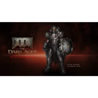 Doom: The Dark Ages USA - Void DOOM Slayer Skin - PS5 Playstation 5 PREORDER DLC