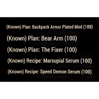 500 Plans and Recipes