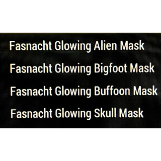 Glowing Masks 4 Pack