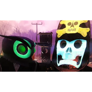 Glowing Owl & Glowing Skull