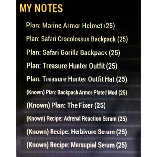 250 Plans & Recipes