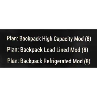 Backpack mod plan bundle