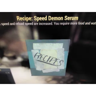 100 Speed Demon Serum Recipes