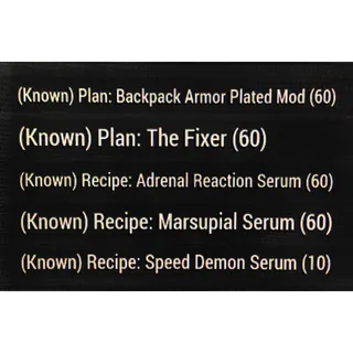 250 Plans & Recipes