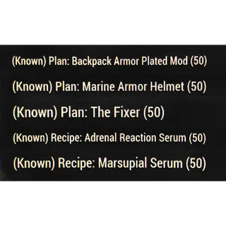 250 Plans & Recipes