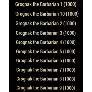 10k Grognak the Barbarian