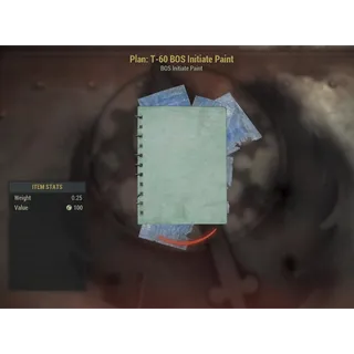 4x T-60 BOS INITIATE PAINT LEGACY PLANS