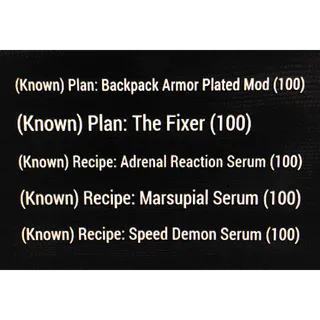 500 Plans and Recipes
