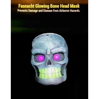 Fasnacht Glowing Bone Head Mask