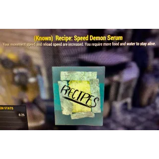 100 Speed Demon Serum Recipes