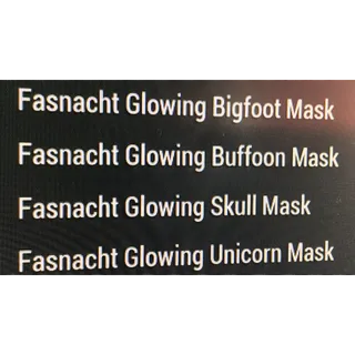 Glowing Mask 4 Pack