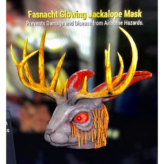 Glowing Jackalope Fasnacht mask