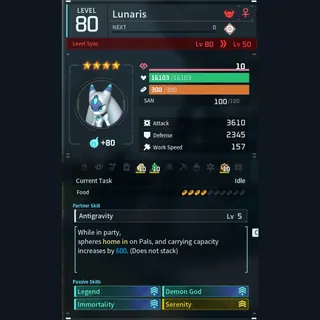 Max Legit Lunaris god-roll (legit attacker)