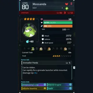 Max Legit Mossanda god-roll (mount)
