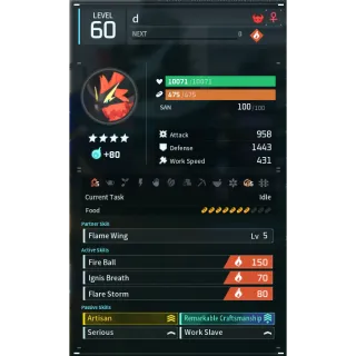 ragnahawk godroll (worker) pal palworld