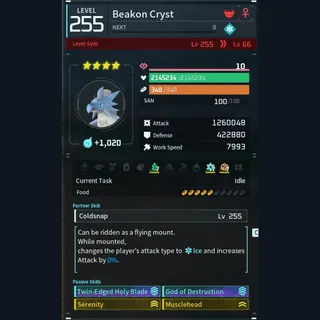 Palworld: Modded Beakon godroll (attacker) pal Pals | Pal World | Pals