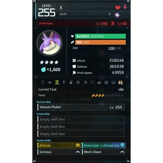 Caprity noct MODDED (worker) pal palworld