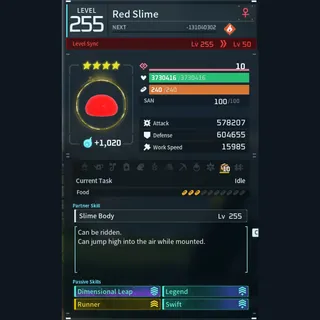 Modded Red Slime god-roll (glider/transport/full-speed mount)