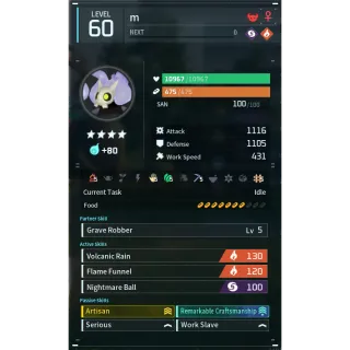 sootseer godroll (worker) pal palworld