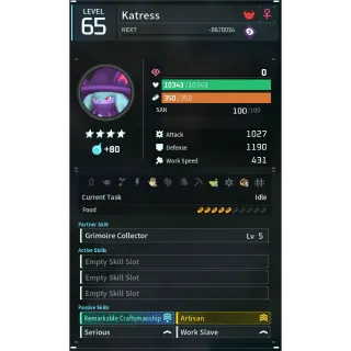 katress godroll (worker) pal palworld