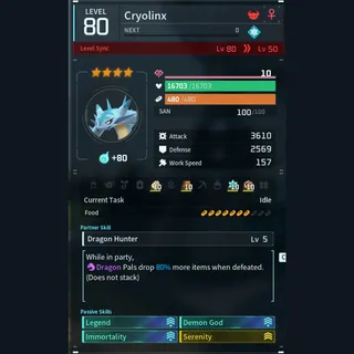 Max Legit Cryolinx god-roll (legit attacker)