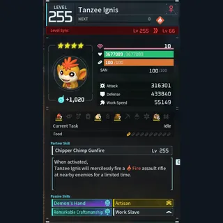 Palworld: Modded Tanzee godroll (worker) pal Pals | Pal World | Pals