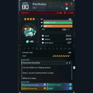 Max Legit Panthalus god-roll (mount)