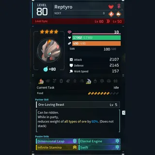 Max Legit Reptyro god-roll (mount)