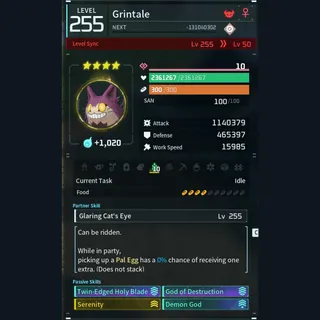 Modded Grintale god-roll (attacker)